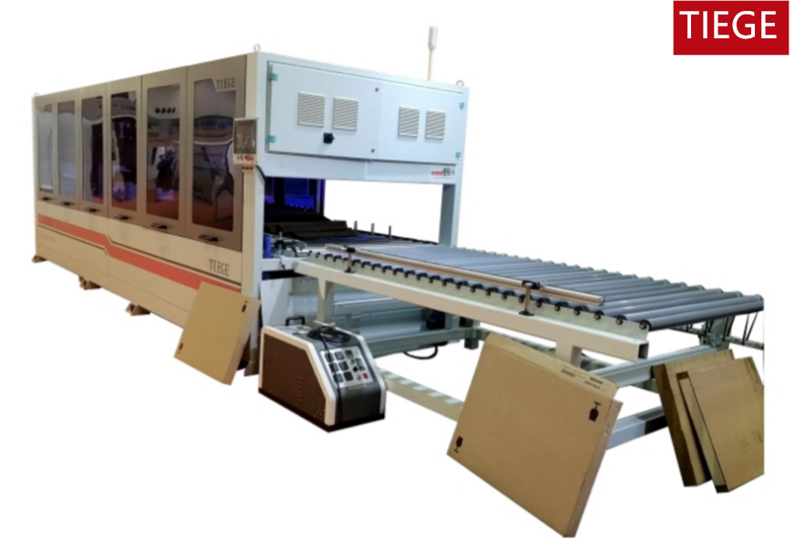 Máquina de sellado de cajas de papel en muebles